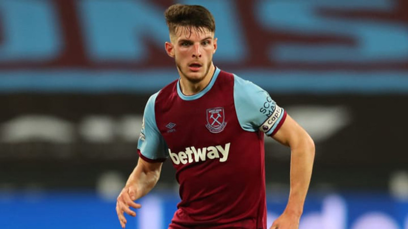 Declan Rice, buruan terbaru Chelsea. (REUTERS/MIRROR)